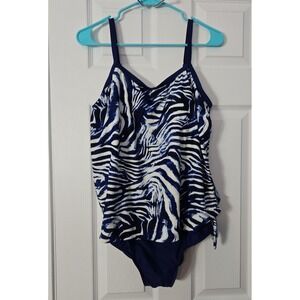 Maxine of Hollywood Womans One Piece Bathing Suit Size Large